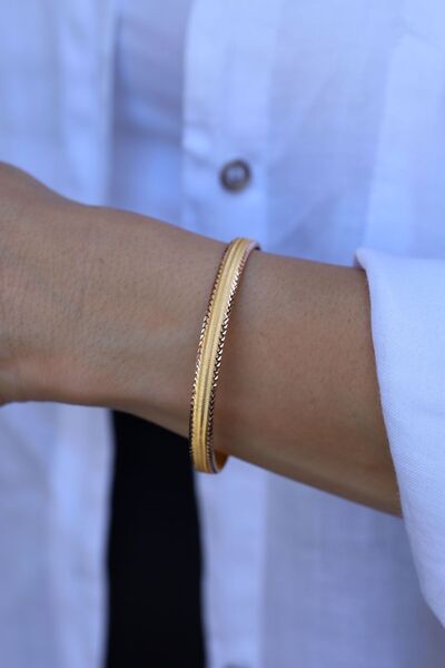 Yenigün Kuyumculuk 14 Ayar Altın Işıltılı Bilezik