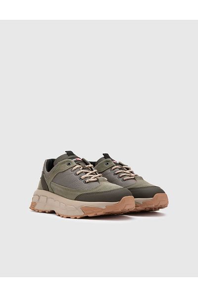 İLVİ Avlod Genuine Suede Leather Men's Khaki Sports Shoes