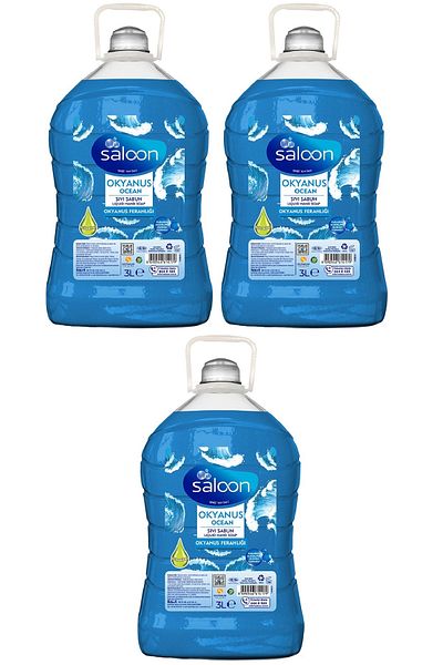 Saloon 3 Lt X 3 Liquid Soaps - Ocean Freshness