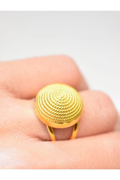 Yenigün Kuyumculuk 14 Ayar Altın Cimarlı Parmak Izi Yüzük