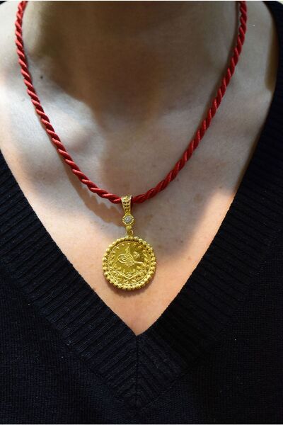 Yenigün Kuyumculuk 14 Ayar Altın Reşat Baskılı Kolye