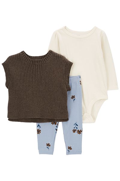 Carter's 3-piece Vest Set for Baby Girl