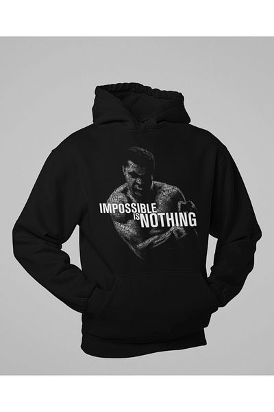 SEVBANO Impossible Is Nothing Unisex Oversize Hoodie for Muhammad Ali'N