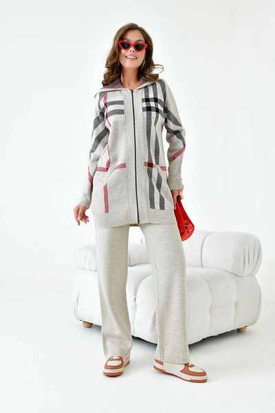 FTZ WOMEN Stone Colored Women's Double Suit - 20564
