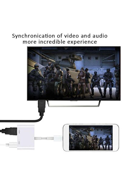 MAXGO 2131 Iphone Hdmi Lightning To Çevirici Dönüştürücü Kablo Adaptör