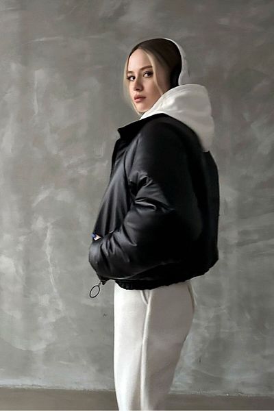 TOPSHOW Leather Coat