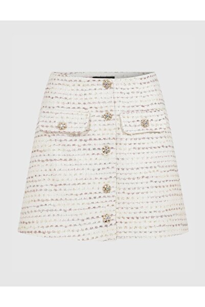 İLVİ Rangel Kadın Etek Ekru Renkli Tüvit