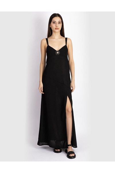İLVİ Black Barb Women's Dress