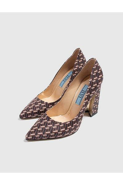 İLVİ Penny Genuine Leather Women's Mink Heeled Shoes