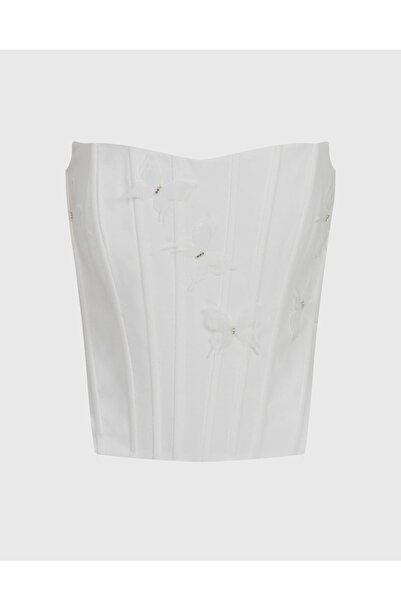 İLVİ Ecru Gabria Women's Corset