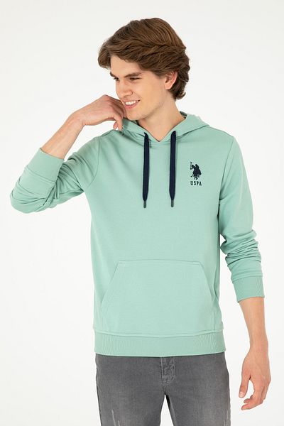 U.S. Polo Assn. Ανδρικό φούτερ Aqua Green Basic 50289059 -VR048