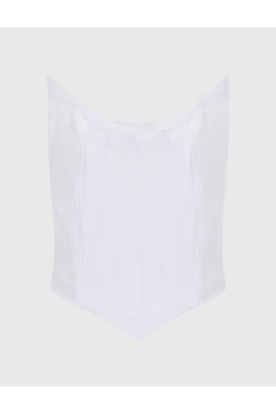 İLVİ Corset Tiber White Denim - Femei