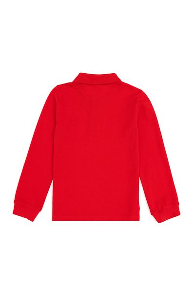 U.S. Polo Assn. Tricou roșu cu gât polo de bază pentru băiat 50289141 -vr030