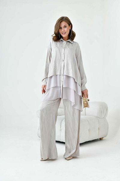 FTZ WOMEN Stone Colored Women's Modal Set - 30879