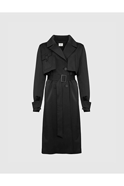 İLVİ Lodi Kadın Trençkot Siyah