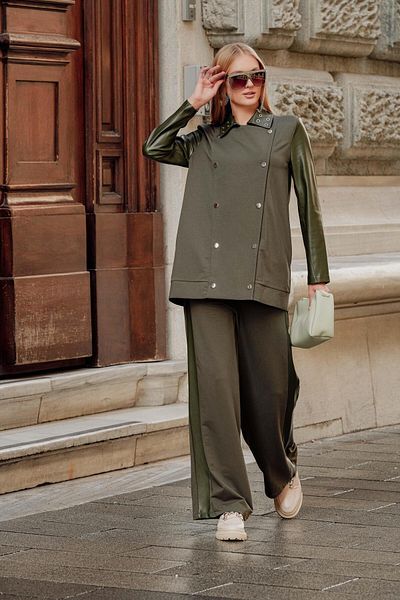 FTZ WOMEN Khaki Ftz Women's Leather Set - 30932