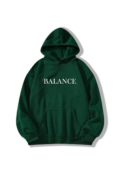 LA GULER Balance Printed Letter Oversize Sweatshirt