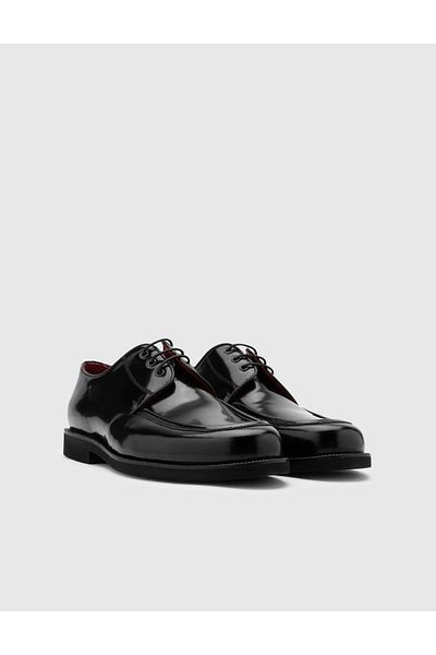 İLVİ Damiano Genuine Leather Men's Black Oxford Shoes