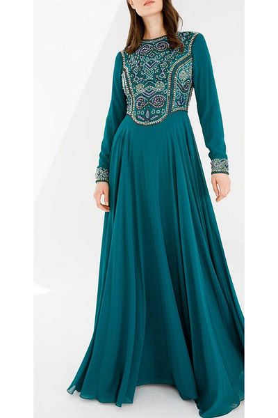 adılyılmaz Hijab Evening Dress - Top Embroidered