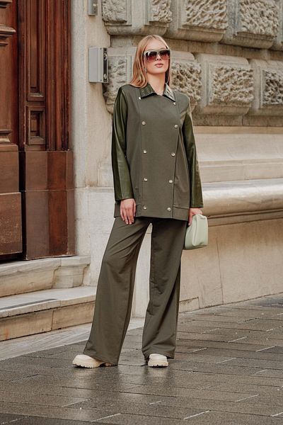 FTZ WOMEN Khaki Ftz Women's Leather Set - 30932