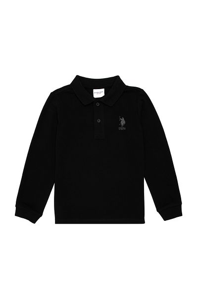 U.S. Polo Assn. Boy's Black Basic Sweatshirt 50289141 -Vr046