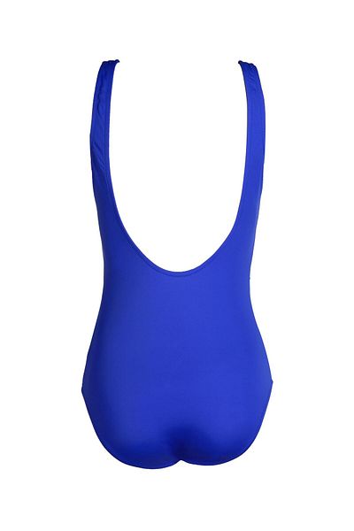 Endeep Beria Women's Blue Patterned V-Neck Recovery Swimsuit
