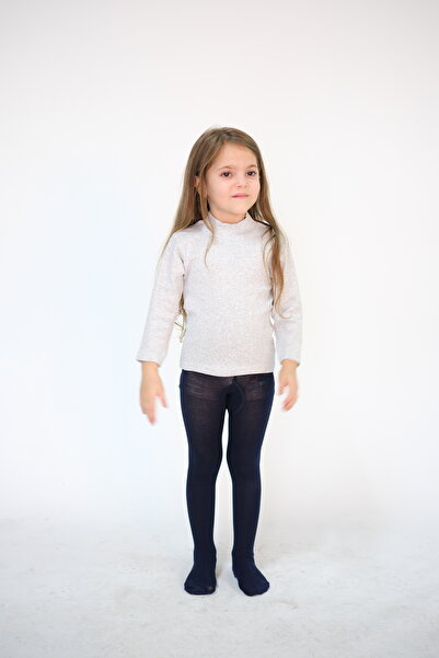 pour la riviere Kız çocuk açık gri 2-6 yaş organik fitilli doğal pamuklu likr...