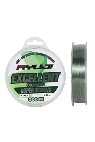 RYUJI Excellent Green 300m Monofilament Misina Kalınlık (mm) : 0,20mm