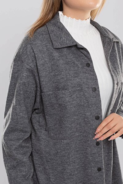 AYHAN 50494 Жіноча сорочка з кишенями