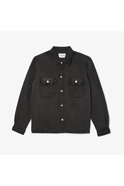 Lacoste Erkek Oversize Fit Gri Gömlek