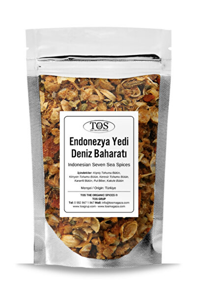 TOS The Organic Spices Endonezya Yedi Deniz Baharatı 100 gr Indonesian Seven ...
