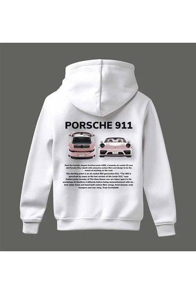 DogFish 100% N Cotton Porsche Printed Unshex Model Sweatshirt