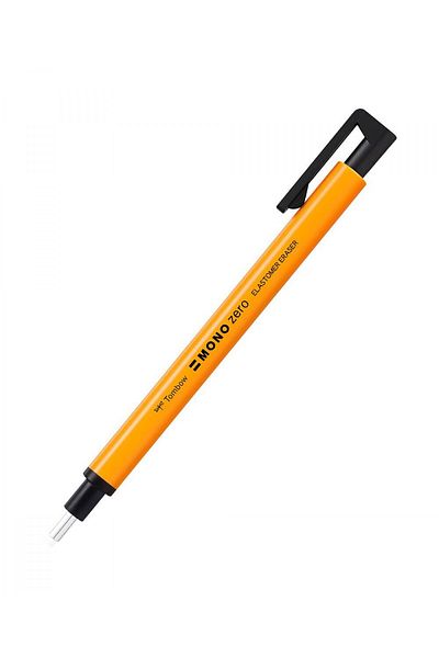 Tombow Neon Orange Mono Zero Eraser Pen - 2.3mm Round Tip