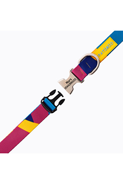 PATİMİO Colours Isimli Köpek Tasması, Köpek Künyesi, Köpek Isimlik, Isme Özel Tasma