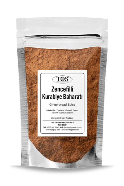 TOS The Organic Spices Zencefilli Kurabiye Baharatı 100 gr Gingerbread Spice ...