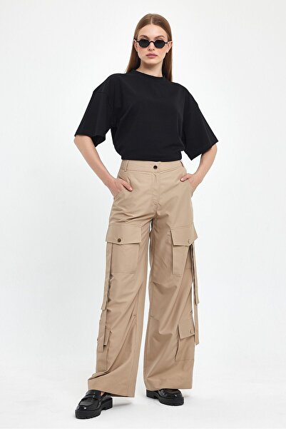 VİOLETTE Camel Kargo Pantolon