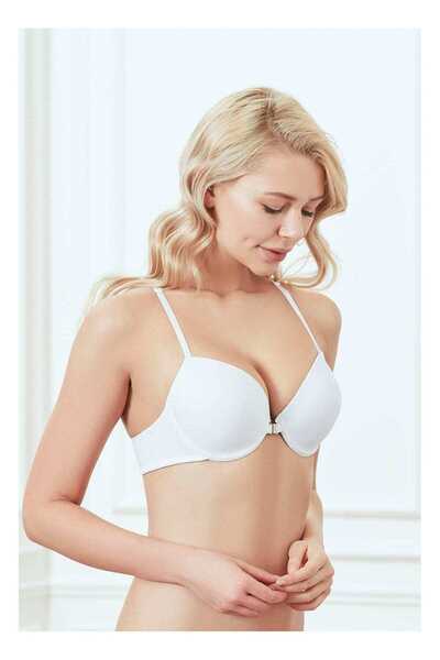 Anıl Lingerie Kadın Balenli Destekli Dolgulu Önden Açılan Sırtı Çapraz Günlük...