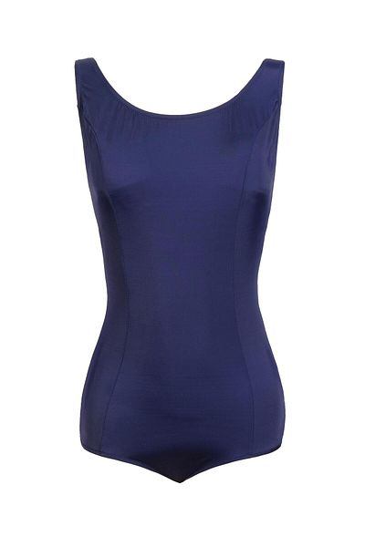 Endeep Beria Women's Plus Size Navy Blue Swimsuit with Cups
