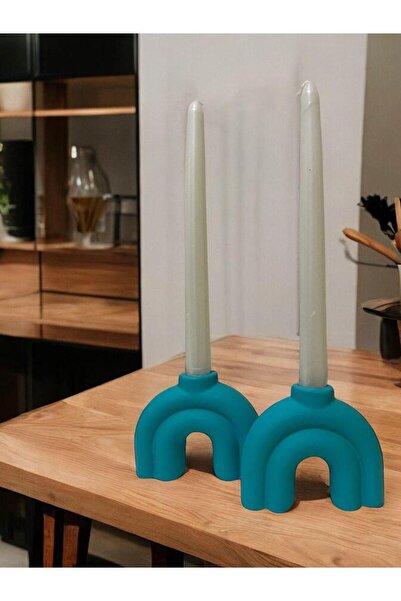 Porselian El Yapımı Minimalist Seramik Şamdan Mumluk – Modern & Şık Dekoratif...