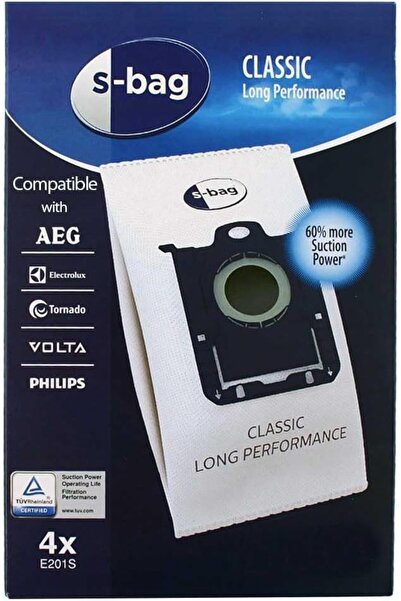 STOREMAX Τσάντες σκούπας S-Bag συμβατές με bydx Electrolux 4-pack newfst 1021572