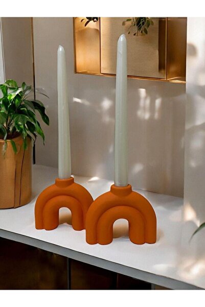 Porselian El Yapımı Minimalist Seramik Şamdan Mumluk – Modern & Şık Dekoratif Aksesuar