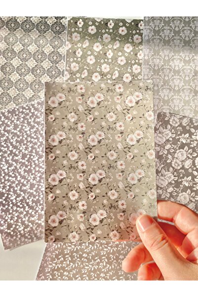 Hume Craft Vintage Bitki ve Çiçek Temalı Kağıt Seti 8 parça 10x15 cm Bullet Journal / Ajanda / Scrapbook