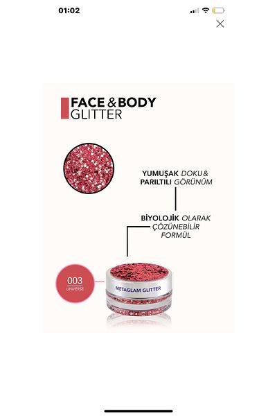Flormar Metaglam 03 Unıverse Face&Body Glitter