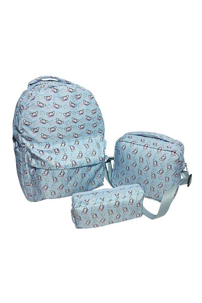 SANRIO Unisex Kuromi, Cinnamoroll, Mymelody 3-Piece Bag Set, Backpack, Lunch Bag, Pen Holder