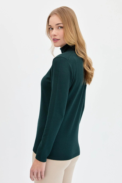 Desen Triko Lycra Basic Fishing Blouse - Long Sleeve, Full, Nefti 0240017