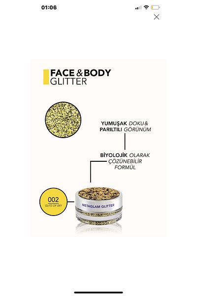 Flormar Metaglam 02 Glitter of Sky Glitter