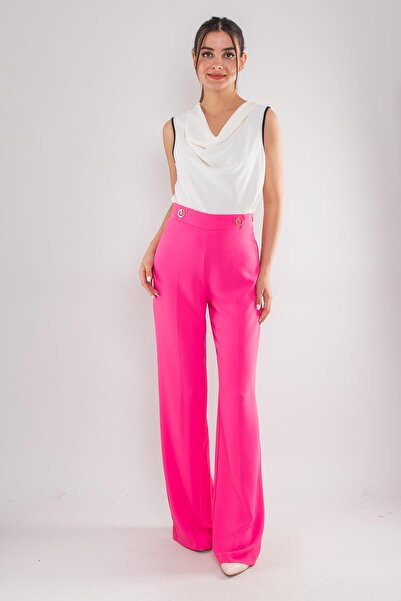 AYHAN 7512 Bol Paça Krep Pantolon