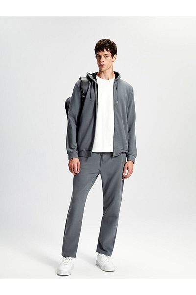 LC Waikiki Hooded Long Sleeve Men's Zippered Sweatshirt