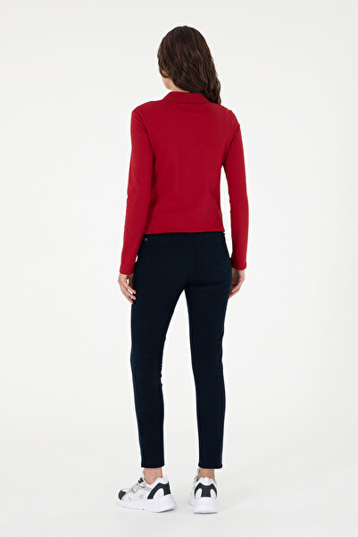 U.S. Polo Assn. Women's Navy Blue Canvas Pants 50290499 -Vr033