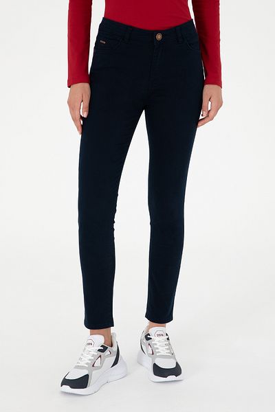 U.S. Polo Assn. Women's Navy Blue Canvas Pants 50290499 -Vr033